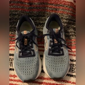 Brooks Blue and Black Athletic Shoes